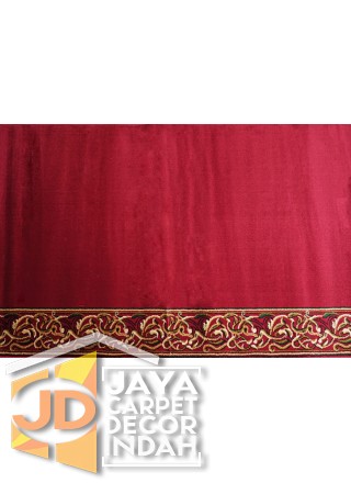 Karpet Sajadah ISTANBUL ZAM-ZAM Red Motif Polos 120x600, 120x1200, 120x1800, 120x2400, 120x3000